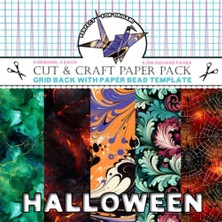 Valor Independently Published Halloween Cut & Craft Paper Pack: Grid Back With Paper Bead Template