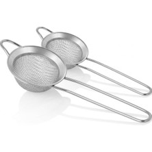 Valor 2 Adet Smartizi Metal Çay Süzgeci (6 Cm) - Paslanmaz Ince Gözenekli Pratik Çay ve Bitki Çayı Süzgec