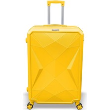 Valor Coral High Diamond Abs Sarı Büyük Boy Valiz 16628