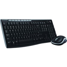 Alka Logıtech MK270 Q Tr Kablosuz Klavye Mouse Set Siyah 920-004525