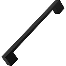Valor Dar Köprü (160 mm - 16 Cm) Mat Siyah Metal Mobilya Mutfak Çekmece Dolap Dolabı Kulbu Kulpu Kulpları