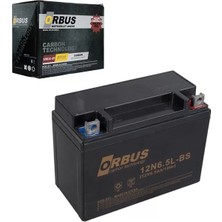 Alka Orbus 12N6.5L-BS 12V 6.5A Motosiklet Aküsü (139 x 66 x 100 Mm) (2.05KG)