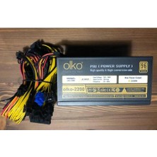 Alka Olko MK-2200SP 2200W 96+ Platınum 16XPCIE (6+2pin) Mınıng Çoklu Power Supply