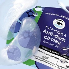 Valor Sephora Yorgunluk Önleyici Göz Maskesi (Yaban Mersini) 1 Çift - Biyoselüloz Maskeler