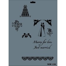 Alka Rich New Seri N-128 Stencil 35X25 cm