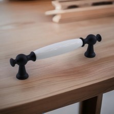 Valor Arnas Porselen Kulp 96 mm Mobilya Çekmece Mutfak Dolabı Dolap Kapak Kulpları Kulb Kulpu Siyah
