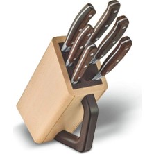 Valor Victorinox 7.7240.6 Grand Maitre 7 Parça Ahşap Blok Set, Akağaç