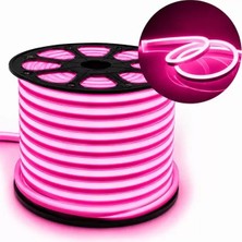Alka Powermaster 12 Volt 100 Metre Pembe Neon Şerit LED