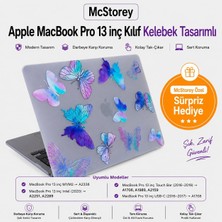 Valor Mcstorey Macbook Pro 13 Çiçek Desenli Kılıf A1706 A1708 A1989 A2159 A2251 A2289 A2338 M1 M2 Uyumlu