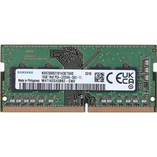 Alka Samsung SAMSO3200/16, 16GB, Ddr4, 3200MHZ,  1.2V Notebook Ram (M471A2G43DB1-CWE)