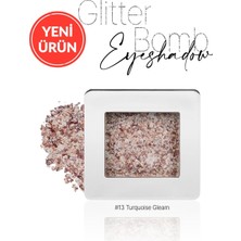 Valor Mücevher Parlaklığında Yoğun Pigmentli Tekli Far Glitter Bomb Eyeshadow 13 Turquoise Gleam