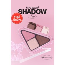 Valor Clio, 3 Renk Içeren, Mat ve Işıltılı Bitişli Mini Far Paleti Essential Shadow Tap 05 Peony Scent