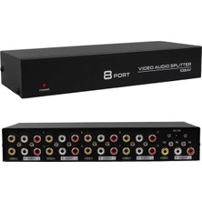 Alka Powermaster PM-4832 8 Port Video Stereo Audio Dağıtıcı Çoğaltıcı 1024x768-85hz