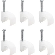 Alka Kroşe 1 Numara Çelik Çivili 4 mm (Kordon Kabloları Için) 100'LÜ Poşet Powermaster