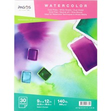 Valor Pagos Suluboya Defteri 300 gr 30 Yaprak Orta Doku Cold Pressed 22,9 cm x 30,5 cm
