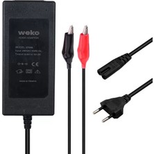 Alka Weko 12.6 Volt - 3 Amper Krokodil Uçlu Ledli Yerli Üretim Masaüstü Şarj Adaptörü