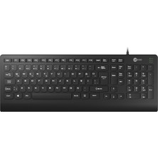Alka Lenovo Lecoo KB103 Q USB Standart Siyah Klavye