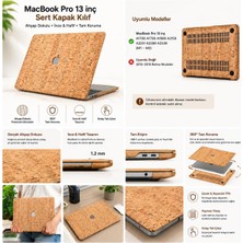Valor Mcstorey Macbook Pro 13 Inç Kılıf A1708 A1706 A1989 A2159 A2251 A2289 A2338 M1 M2 Uyumlu Ahşap Doku