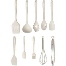 Valor Valletta Salvatore 10 Parça Spatula Set Vanilya