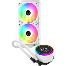 Alka Rampage Helıos C15 (Beyaz) Sıcaklık Göstergeli Argb LED 240MM Sıvı Soğutma Sıstemı