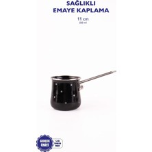 Valor Star Yıldız Desenli Emaye Cezve (Tüm Ocaklarda Kullanılabilir)