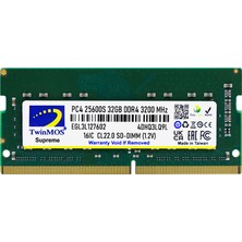 Alka Twinmos MDD432GB3200N, 32GB, Ddr4, 3200MHZ, 1.2V Notebook Ram
