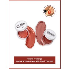 Valor Lip & Cheek Balm Set (Charm + Charge) | Dudak & Yanak Krem Allık Duo | Tint Seti