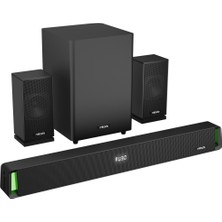 Alka Mıkado MD-SBT35, 160W, 5+1, Masaüstü, Bt/aux/usb/hdmı/optıcal, Soundbar, Siyah Kasa, Ev Sinema Sistemi