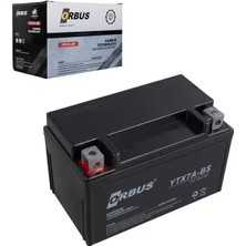 Alka Orbus YTX7A-BS 12V 7A Motosiklet Aküsü (152 x 88 x 98 Mm) (2.5kg)