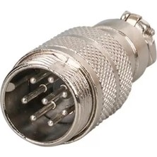 Alka Mayk GX16-8 Pinli Metal Erkek Konnektör (M16 - 16MM)