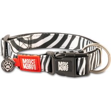 Valor Max & Molly Urban Pets Original Serisi Akıllı Künyeli Köpek Boyun Tasması (L, Zebra)