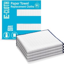 Valor E-Cloth Wash & Wipe Dish Cloth Mikrofiber Temizleme Bezi, Mavi, 4'lü Paket