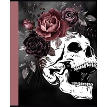 Valor Independently Published Skull With Roses Graph Paper Book