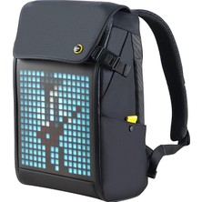Valor Divoom Pixoo Pixoo Pixoo Pixoo Art Laptop Sırt Çantası Erkek 15 Inç Su Geçirmez Okul Sırt Çantası L
