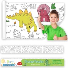 Valor Aputue Çocukların Çizim Rulosu, 300X38CM Dev Boyama Kağıdı Rulosu, Kendinden Yapışkanlı ve Iz Bırak