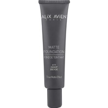 Valor Alix Avien Uzun Süre Kalıcı Doğal Mat Bitişli E Vitamini Içeren Mat Fondöten - Matte Foundation 411