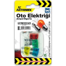 Valor Automix Fişli Sigorta Seti 5’li | Araç Elektrik Sistemi Koruma Seti