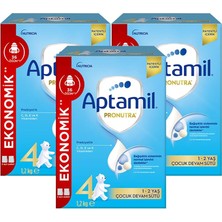 Valor Aptamil 4 Prebiyotikli Çocuk Devam Sütü 1200 x 3 Adet 3600 gr