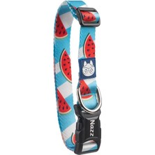 Valor Nazz Köpek Boyun Tasması Karpuz Mavi Large 2,5X61 cm