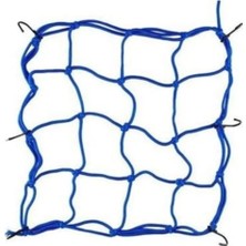 Valor Bagaj Filesi Elastik 40X40CM Mavi Kask Fi̇lesi Eşya Fi̇lesi