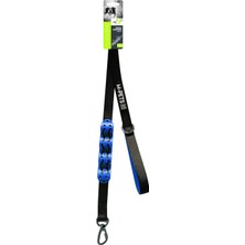 Valor M-Pets Flex Şok Emi̇ci̇ Gezdi̇rme Tasma Black/mavi̇ 120CM