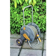 Valor Hozelock 2489H 45 M Kapasiteli 20 M + 5 M (Hediyeli) Tekerlekli, Hortum Toplama Sarma Araba Seti (D