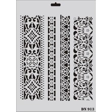 Alka Rich Dantel Seri DN-913 Stencil 35X25 cm