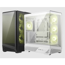 Alka Msı Mag Pano 130R Pz Temperli Cam 3X120MM Reverse Argb 1X120MM Argb Fan Atx Panoramik Gaming Bilgisayar Kasası