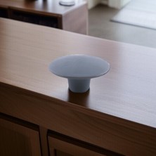 Valor Bohem Gri Geniş Mantar Kulp Düğme 1 Adet Mobilya Dolabı Çekmece Mutfak Dolap Kulpu Kulbu Plastik