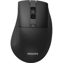Alka Phılıps SPK7528B, Sessiz, Siyah, USB Nano  2,4gh ve Bluetooth Kablosuz, 1600DPI, Optic, 3 Tuşlu Ergonamik Mouse