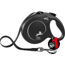 Valor Flexi New Classic L Beden Siyah 5mt Şerit Tasma
