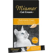 Valor Miamor Cream Multivitamin Katkılı Sıvı Kedi Ödülü 6X15GR