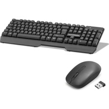 Uslucan Alışveriş Kablosuz Klavye ve Mouse Seti - Siyah HD844