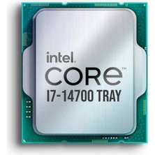 Alka Intel Core I7 14700 20 Core 3.40 Ghz 33MB 1700P 65W Tray (Kutusuz) (Fansız) (14. Nesil) (Vga)